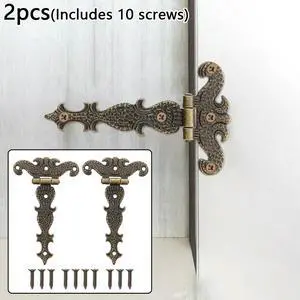 2Pcs Retro Bronze Zinc Alloy Hinge For Cabinet Cupboard Wardrobe Doors Wooden Boxes Jewelry Case Hinges 113*69mm 2Pcs Retro Bronze Zinc Alloy Hinge For Cabinet Cupboard Wardrobe Doors Wooden Boxes Jewelry Case Hinges 113*69mm