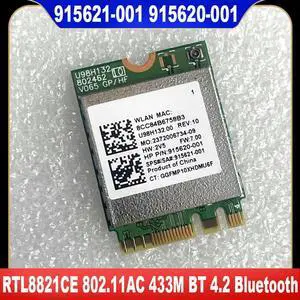 915621-001 915620-001 RTL8821CE 802.11AC Network Card 433M BT 4.2 Bluetooth 100% Tested 915621-001 915620-001 RTL8821CE 802.11AC Network Card 433M BT 4.2 Bluetooth 100% Tested