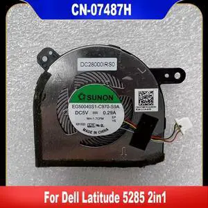 07487H For Latitude 5285 Laptop CPU Cooling Fan Cooler Fan EG50040S1-C970-S9A 7487H CN-07487H 07487H For Latitude 5285 Laptop CPU Cooling Fan Cooler Fan EG50040S1-C970-S9A 7487H CN-07487H