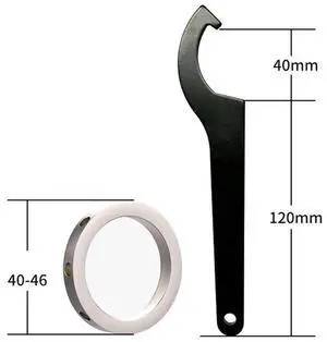 Hook Spanner Crescent-shaped Wrench Maintenance Tool 16*5*0.3cm Crescent Shaped Spanner Tool C-shaped Structure Hook Spanner Crescent-shaped Wrench Maintenance Tool 16*5*0.3cm Crescent Shaped Spanner Tool C-shaped Structure