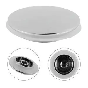 36mm Basin Drain Cap with Click Clack Mechanism Chrome Plated Brass Body for Sink and Tub Waste Outlet Applications 36mm Basin Drain Cap with Click Clack Mechanism Chrome Plated Brass Body for Sink and Tub Waste Outlet Applications