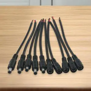 Connector Dc Power Cord Male And Female 1pin 22AWG 30cm Length 5.5*2.1mm Indoor Hot Sale est Protable Useful Connector Dc Power Cord Male And Female 1pin 22AWG 30cm Length 5.5*2.1mm Indoor Hot Sale est Protable Useful