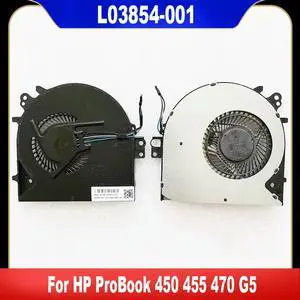 L03854-001 For ProBook 450 455 470 G5 Laptop Cooling Fan Cooler Fan Heatsink Radiator L03854-001 For ProBook 450 455 470 G5 Laptop Cooling Fan Cooler Fan Heatsink Radiator