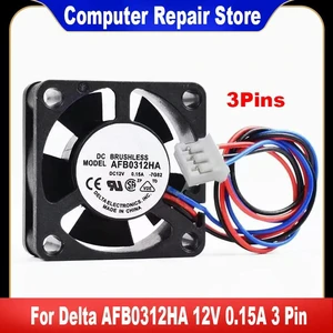 For Delta AFB0312HA 12V 0.15A 3 Pin 30x30x10mm Server Square Cooling Fan Cooler Fan Heatsink Radiator For Delta AFB0312HA 12V 0.15A 3 Pin 30x30x10mm Server Square Cooling Fan Cooler Fan Heatsink Radiator