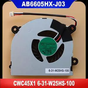 AB6605HX-J03 CWC45X1 6-31-W25HS-100 Laptop CPU Cooler Fan Cooling Fan Heatsink Radiator AB6605HX-J03 CWC45X1 6-31-W25HS-100 Laptop CPU Cooler Fan Cooling Fan Heatsink Radiator