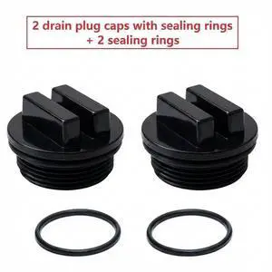 1 1/2 Inch Threaded Drain Cover Cap with Sealing Rings for Hayward Waterway Above Ground In Ground Pool Filters 1 1/2 Inch Threaded Drain Cover Cap with Sealing Rings for Hayward Waterway Above Ground In Ground Pool Filters