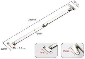 Door Stay Hinges Activity Rod Cabinet Display Lid Lift Up Movable Silver Stainless Steel Support Door Stay Hinges Activity Rod Cabinet Display Lid Lift Up Movable Silver Stainless Steel Support