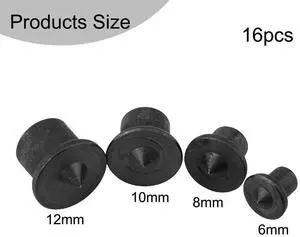 16pcs Steel Woodworking Dowel Center Punch for Accurate 6mm 8mm 10mm 12mm Drill Hole Location and Tenon Marking 16pcs Steel Woodworking Dowel Center Punch for Accurate 6mm 8mm 10mm 12mm Drill Hole Location and Tenon Marking