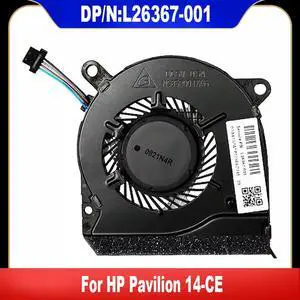 L26367-001 For Pavilion 14-CE Laptop CPU Cooling Fan NS85B00-17K16 TPN-Q207 DC5V 0.5A Heatsink Radiator L26367-001 For Pavilion 14-CE Laptop CPU Cooling Fan NS85B00-17K16 TPN-Q207 DC5V 0.5A Heatsink Radiator