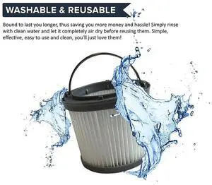 3Pcs Filter ForBlackDecker For Dustbuster PVF110 PD11420L Accessories Vacuum Cleaner Bag Body Kit Rotating Mop 3Pcs Filter ForBlackDecker For Dustbuster PVF110 PD11420L Accessories Vacuum Cleaner Bag Body Kit Rotating Mop