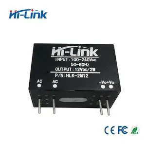 HLK-2M12 AC-DC 220V to 12V/2W 170mA isolated ligent household switch step down mini power supply module HLK-2M12 AC-DC 220V to 12V/2W 170mA isolated ligent household switch step down mini power supply module