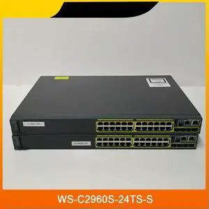 1 Pcs WS-C2960S-24TS-S For 24-Port Gigabit 4SFP Optical Port Management Network Switch 1 Pcs WS-C2960S-24TS-S For 24-Port Gigabit 4SFP Optical Port Management Network Switch
