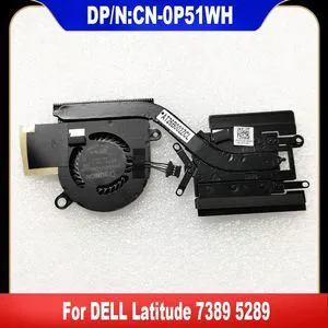 0P51WH For Latitude 7389 5289 Laptop Cooling Fan Cooler Fan Heatsink Radiator CN-0P51WH P51WH 0P51WH For Latitude 7389 5289 Laptop Cooling Fan Cooler Fan Heatsink Radiator CN-0P51WH P51WH