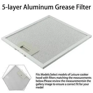 Grease Filter l Mesh Extractor Range Hood Vent Filter High Performance Practical Silver Cooker Hood Filters Grease Filter l Mesh Extractor Range Hood Vent Filter High Performance Practical Silver Cooker Hood Filters