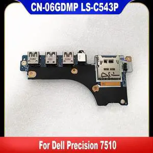 LS-C543P 06GDMP For Precision 7510 USB Audio SD Card Reader Board 6GDMP CN-06GDMP 100% Tested LS-C543P 06GDMP For Precision 7510 USB Audio SD Card Reader Board 6GDMP CN-06GDMP 100% Tested