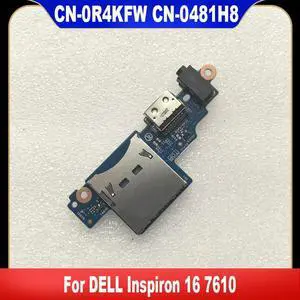 For Inspiron 16 7610 Laptop USB Card Reader I/O Board 0R4KFW CN-0R4KFW R4KFW1 0481H8 100% Test For Inspiron 16 7610 Laptop USB Card Reader I/O Board 0R4KFW CN-0R4KFW R4KFW1 0481H8 100% Test
