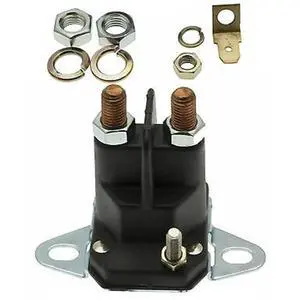 Ride On Lawnmower Solenoid Switch Compatible with Various Models 1/4 Poles 3 Terminals Including 1751569 24285 Ride On Lawnmower Solenoid Switch Compatible with Various Models 1/4 Poles 3 Terminals Including 1751569 24285