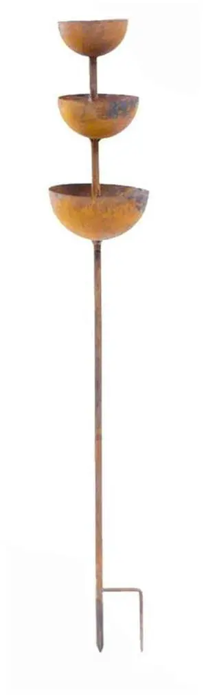 l Bird Feeder Rainwater Collector Artistic Garden Charm Weather-resistant l Vintage Patina Finish Three-tier Design l Bird Feeder Rainwater Collector Artistic Garden Charm Weather-resistant l Vintage Patina Finish Three-tier Design