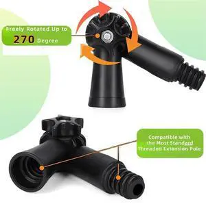 Adjustable Telescopic Pole 1 2m with 180 Degree Swivel Joint Suitable for Paint Roller Extension and Cleaning Applications Adjustable Telescopic Pole 1 2m with 180 Degree Swivel Joint Suitable for Paint Roller Extension and Cleaning Applications