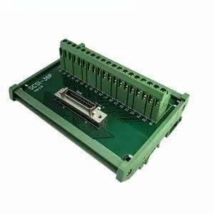 SCSI-36P-CN-F 36-pin Terminal Block for DIN Rail Mounting with Copper Contacts and Nylon Insulator Green 110 x 87 mm SCSI-36P-CN-F 36-pin Terminal Block for DIN Rail Mounting with Copper Contacts and Nylon Insulator Green 110 x 87 mm
