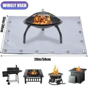 For Picnics For Backyard Events As Shown Fireproof Mat Fireproof Mat For Barbecue Bbq Accessory Heat Resistant For Picnics For Backyard Events As Shown Fireproof Mat Fireproof Mat For Barbecue Bbq Accessory Heat Resistant