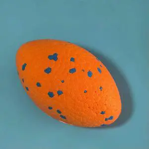Canine Fetch Ring Toy with Visual Contrast Dots - Yellow and Blue Pattern Designed for Better Detection by Dogs Eyesight Canine Fetch Ring Toy with Visual Contrast Dots - Yellow and Blue Pattern Designed for Better Detection by Dogs Eyesight