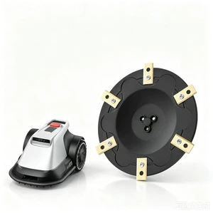 Robotic Lawnmower Disc Assembly with 6 Titanium Designed for Eufy E15 E18 and For TerraMow Models V600 V1000 S800 S1200 Robotic Lawnmower Disc Assembly with 6 Titanium Designed for Eufy E15 E18 and For TerraMow Models V600 V1000 S800 S1200
