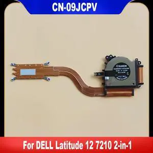 09JCPV For Latitude 12 7210 2-in-1 Laptop CPU Cooling Fan Cooler Fan With Heatsink AT2TN001ZAL 09JCPV For Latitude 12 7210 2-in-1 Laptop CPU Cooling Fan Cooler Fan With Heatsink AT2TN001ZAL
