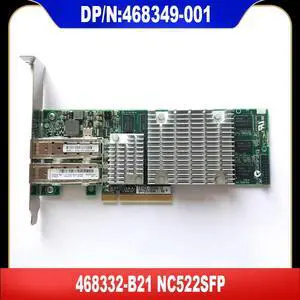 468349-001 For Server Adapter 468332-B21 NC522SFP Dual 10G 10GB SFP Server Adapter Ethernet SFP Dual Port NIC PCIex8 468349-001 For Server Adapter 468332-B21 NC522SFP Dual 10G 10GB SFP Server Adapter Ethernet SFP Dual Port NIC PCIex8