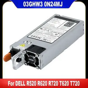 03GHW3 0N24MJ For R520 R620 R720 T620 T720 495W Power Supply F495E-S0 D495E-S0 CN-03GHW3 CN-0N24MJ 03GHW3 0N24MJ For R520 R620 R720 T620 T720 495W Power Supply F495E-S0 D495E-S0 CN-03GHW3 CN-0N24MJ