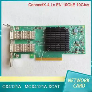 MCX4121A-XCAT ConnectX-4 Lx EN 10GbE 10Gb/s Dual Port Network Card NIC CX4121A MCX4121A-XCAT ConnectX-4 Lx EN 10GbE 10Gb/s Dual Port Network Card NIC CX4121A