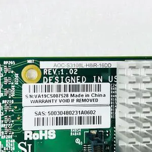 AOC-S3108L-H8IR-16DD SAS SATA 9361-8I 2G Array Card AOC-S3108L-H8IR-16DD SAS SATA 9361-8I 2G Array Card