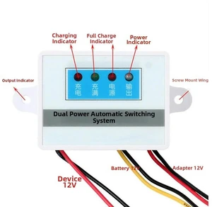 12V Dual Input Automatic Power Transfer Switch Module for Routers Incubators Aquariums Oxygen Generators 100W Capacity 12V Dual Input Automatic Power Transfer Switch Module for Routers Incubators Aquariums Oxygen Generators 100W Capacity