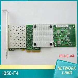 I350-F4 4 SFP Port PCI-E X4 Gigabit Ethernet Fiber Optic lan network card I350-F4 4 SFP Port PCI-E X4 Gigabit Ethernet Fiber Optic lan network card