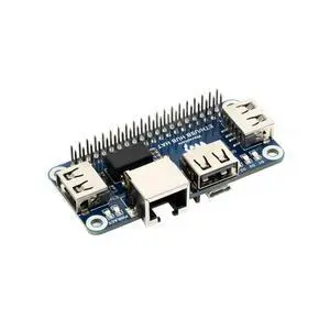 Ethernet / USB HUB HAT for Raspberry Pi, 1x RJ45, 3x USB Ethernet / USB HUB HAT for Raspberry Pi, 1x RJ45, 3x USB