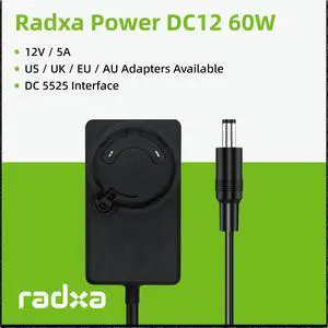 Radxa Power DC12 60W, Power Adapter, Supports Radxa SBCs Radxa Power DC12 60W, Power Adapter, Supports Radxa SBCs