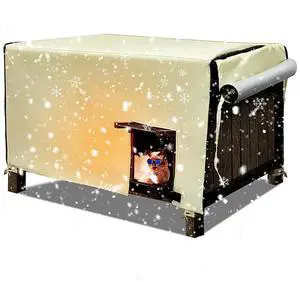 Pet Kennel Cover Windproof and Breathable for Dog Crates with Two Doors and Roll Up Window 35x22 5x19 7 Inches Pet Kennel Cover Windproof and Breathable for Dog Crates with Two Doors and Roll Up Window 35x22 5x19 7 Inches