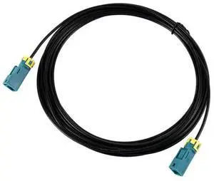 Fakra Z-Coded Dual Female Waterproof Coaxial Cable, RG174 Coaxial Cable, 5m Length, Compatible With GMSL1/2 Cameras Fakra Z-Coded Dual Female Waterproof Coaxial Cable, RG174 Coaxial Cable, 5m Length, Compatible With GMSL1/2 Cameras