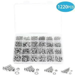 M2 FOR M3 Hex Bolt Kit Nuts And Washers Included Organized Box Socket Head Design Multiple Metric Sizes M2 FOR M3 Hex Bolt Kit Nuts And Washers Included Organized Box Socket Head Design Multiple Metric Sizes