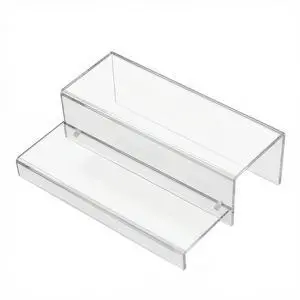 Acrylic 2 Tier Wine Rack Display Stand for Liquor Bottles Whiskey Perfume Cakes Bar Organizer Transparent Shelf Acrylic 2 Tier Wine Rack Display Stand for Liquor Bottles Whiskey Perfume Cakes Bar Organizer Transparent Shelf