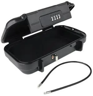 Water Resistant Combination Lock Box for Beach Pool Camping and Hotel Use with Detachable Steel Cable Water Resistant Combination Lock Box for Beach Pool Camping and Hotel Use with Detachable Steel Cable