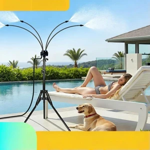 Poode Misting Fan Outdoor Misting System For Hot Summer Days As Shown Pp And l Material Reinforced Joint Structure Poode Misting Fan Outdoor Misting System For Hot Summer Days As Shown Pp And l Material Reinforced Joint Structure