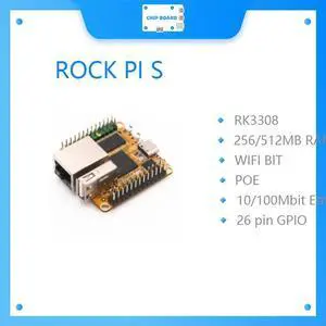 RK3308 CHIP SBC Development Board ROCK PI S V1.2 256MB without Bluetooth Version RK3308 CHIP SBC Development Board ROCK PI S V1.2 256MB without Bluetooth Version