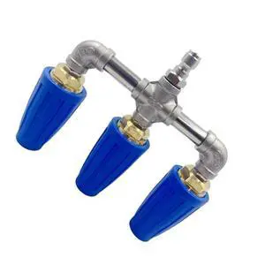 360 Spin Turbo Nozzle for Pressure Washer Triple Head Aluminum Alloy Construction Quick Connect 1/4 Inch Fitting 360 Spin Turbo Nozzle for Pressure Washer Triple Head Aluminum Alloy Construction Quick Connect 1/4 Inch Fitting