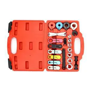 22pc HVAC Pipe Disconnect Tool Set for Automotive Air Conditioning System Designed for Efficient Climate Control Repairs 22pc HVAC Pipe Disconnect Tool Set for Automotive Air Conditioning System Designed for Efficient Climate Control Repairs