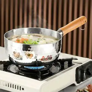 Stainless Steel Cooking Pot with Steamer Basket Tempered Glass Lid and Rounded Spout for Milk Noodle and Soup Applications Stainless Steel Cooking Pot with Steamer Basket Tempered Glass Lid and Rounded Spout for Milk Noodle and Soup Applications