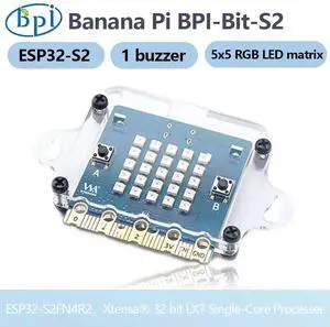 Banana Pi BPI-Bit-S2 ESP32-S2FN4R2 32 Bit Single-Core Processer Support Webduino, , CircuitPython For STEAM Education Banana Pi BPI-Bit-S2 ESP32-S2FN4R2 32 Bit Single-Core Processer Support Webduino, , CircuitPython For STEAM Education