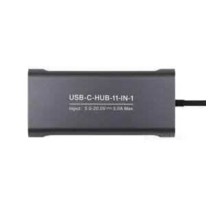 USB-C 11-in-1 Hub, RJ45 100Mbps Ethernet Port, 4K High Definition HDMI Port, SD/TF Dual Card Slots, 100W PD Input USB-C 11-in-1 Hub, RJ45 100Mbps Ethernet Port, 4K High Definition HDMI Port, SD/TF Dual Card Slots, 100W PD Input