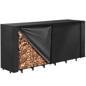 Camping Firewood Cover Firewood Log Rack Cover Weather Resistant Cover 244*61*107cm 600D Oxford Fabric Downward Air Vents Camping Firewood Cover Firewood Log Rack Cover Weather Resistant Cover 244*61*107cm 600D Oxford Fabric Downward Air Vents