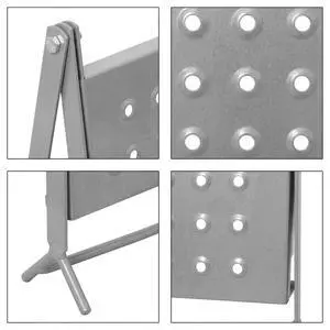 Aluminum Ladder Extension Pad for Use with Aluminum Frame Ladders Offering Standing and Tool Tray Functionality Aluminum Ladder Extension Pad for Use with Aluminum Frame Ladders Offering Standing and Tool Tray Functionality